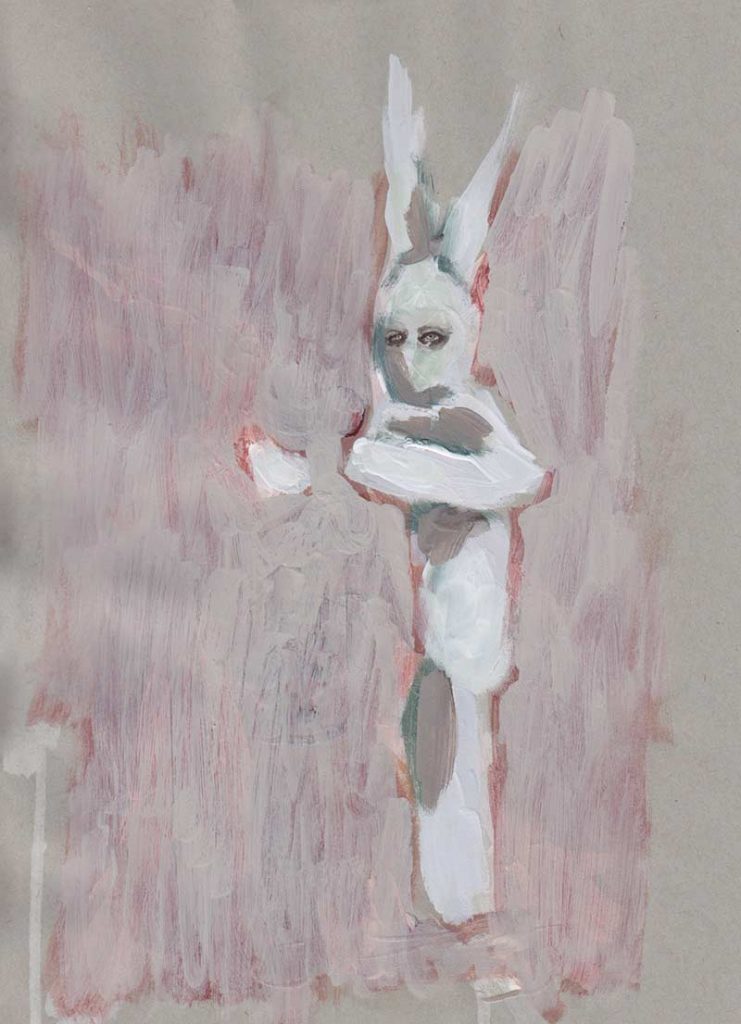 From Three Hares, part of The March Hare by Jana Rumberger, art