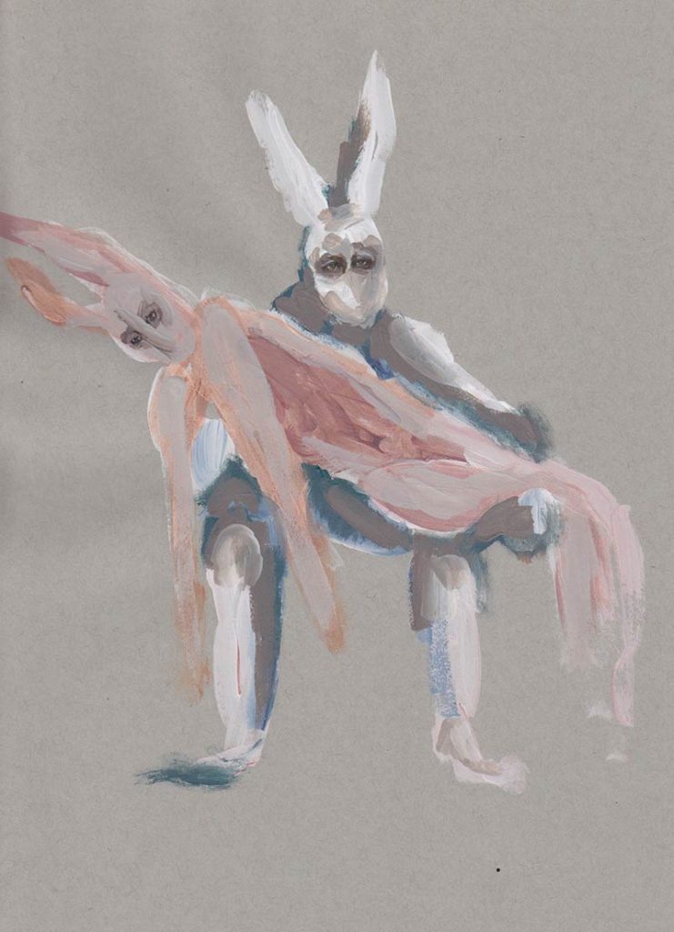 From Three Hares, part of The March Hare by Jana Rumberger, art